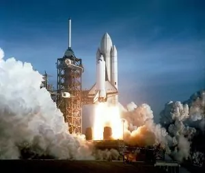 First launch of spaceshuttle