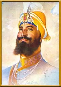 Portrait of Guru Gobind Singh ji as painted by Bhai Sobha Singh