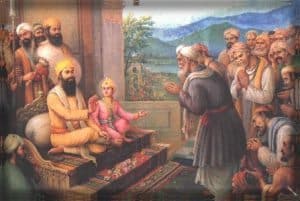 Kashmiri pundits meeting Guru TeghBahadur ji