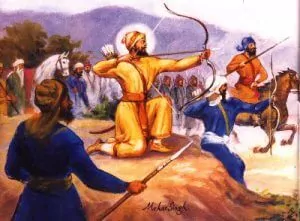 Guru Gobind Singh ji in Battle