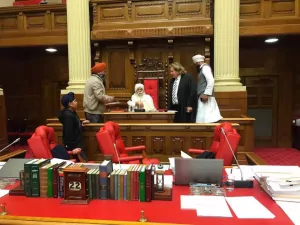 Sant Baba Amar Singh Ji (Nanaksar Wale) at Parliament House