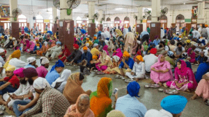 Guru ka Langar (Hall of enjoying free tasty hot food) Over 1.5 lacs pilgrims enjoy it daily