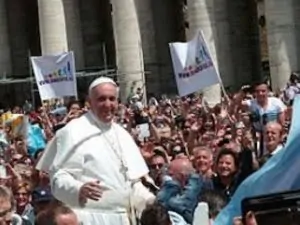 Pope Francis in the Vatican city of Italy