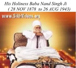 His Holiness Baba Nand Singh Ji